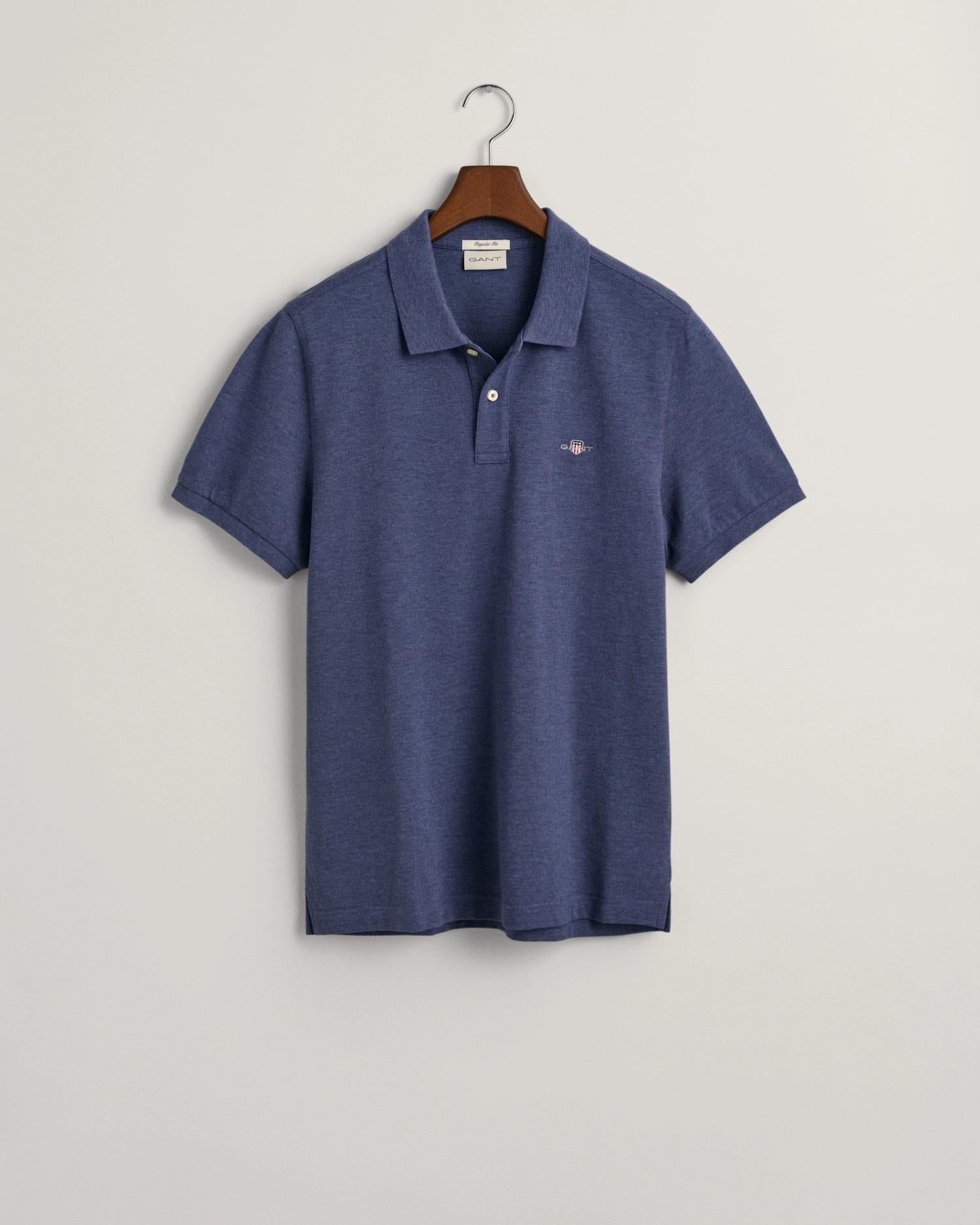 Reg Shield SS Pique Polo-T-shirt-Gant-Aandahls