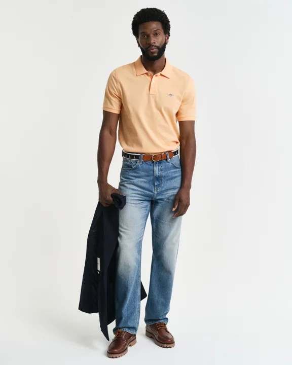 Reg Shield SS Pique Polo-T-shirt-Gant-Aandahls