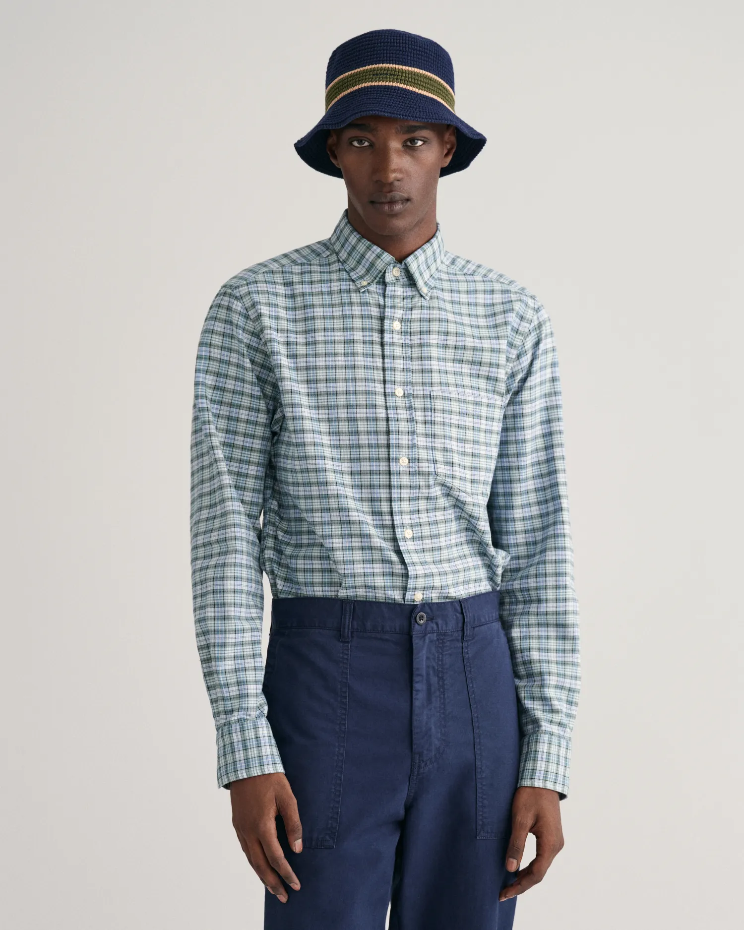 Reg archive oxford check shirt-Skjorter-Gant-Aandahls