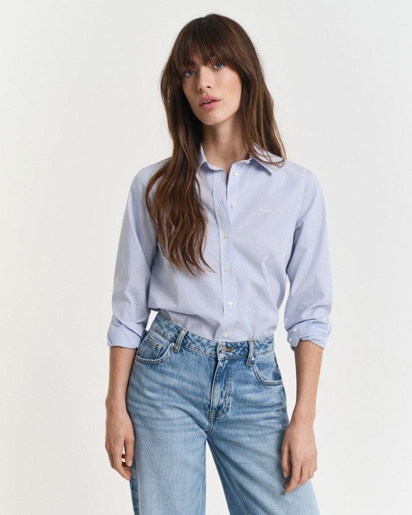 Reg classic poplin striped-Skjorte-Gant-Aandahls