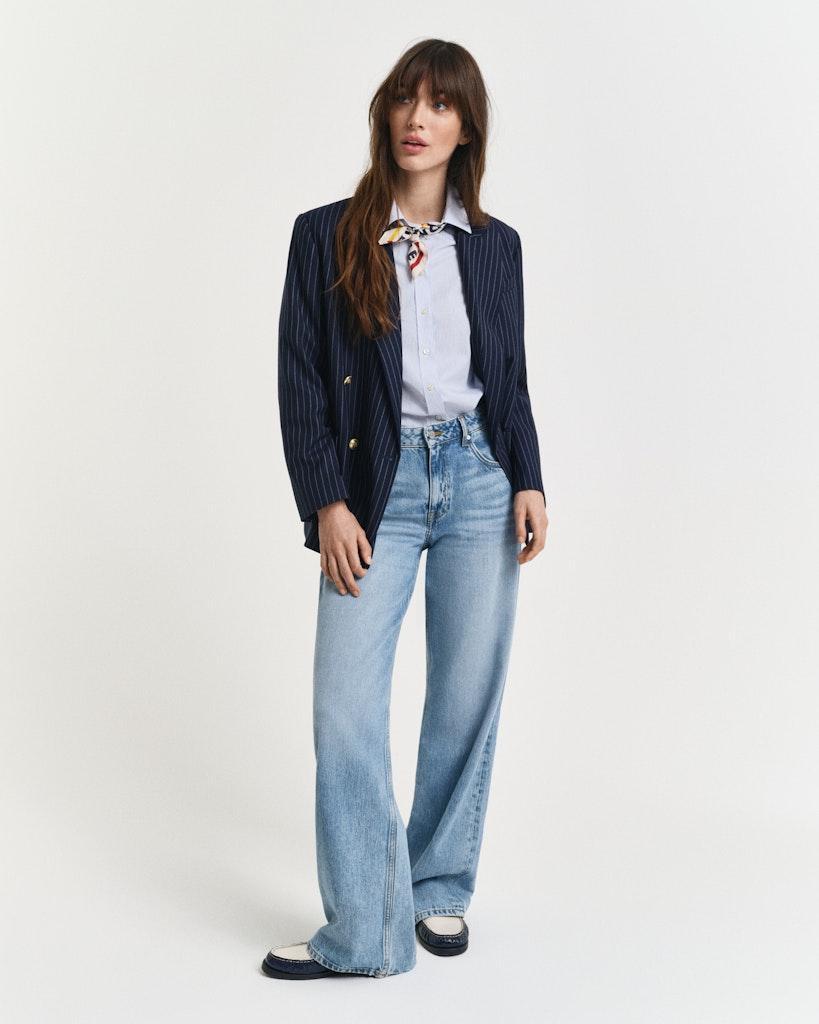 Reg classic poplin striped-Skjorte-Gant-Aandahls