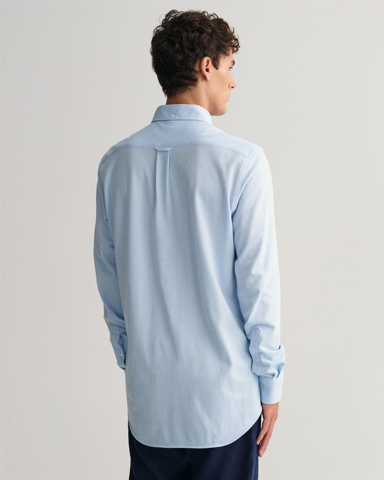 Reg jersey pique shirt-Skjorter-Gant-Aandahls