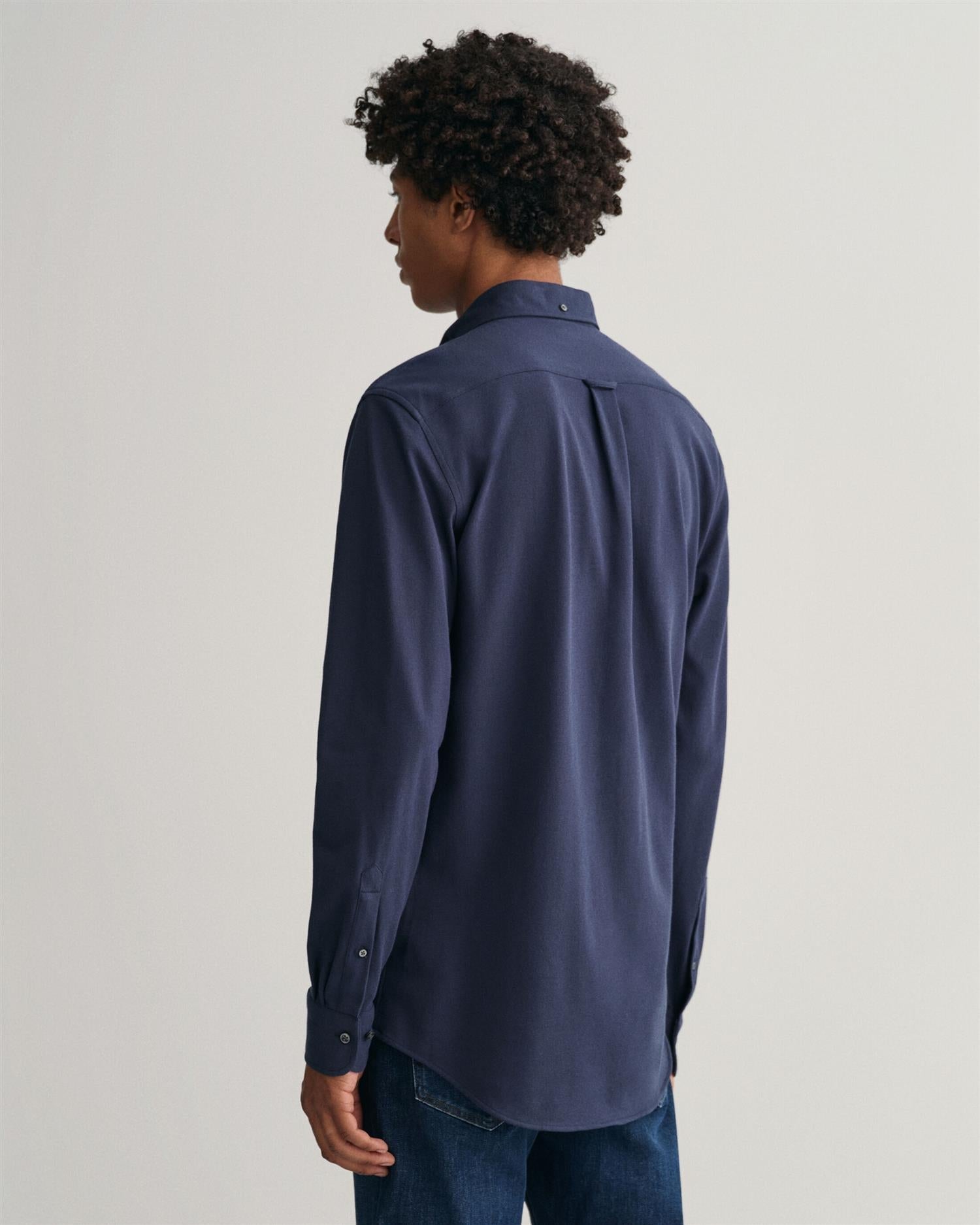 Reg jersey pique shirt-Skjorter-Gant-Aandahls