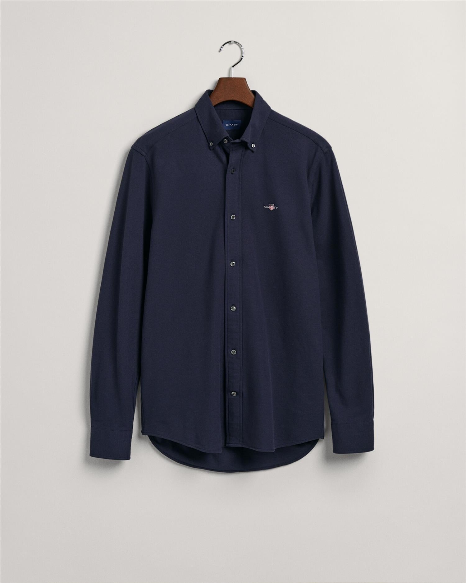 Reg jersey pique shirt-Skjorter-Gant-Aandahls