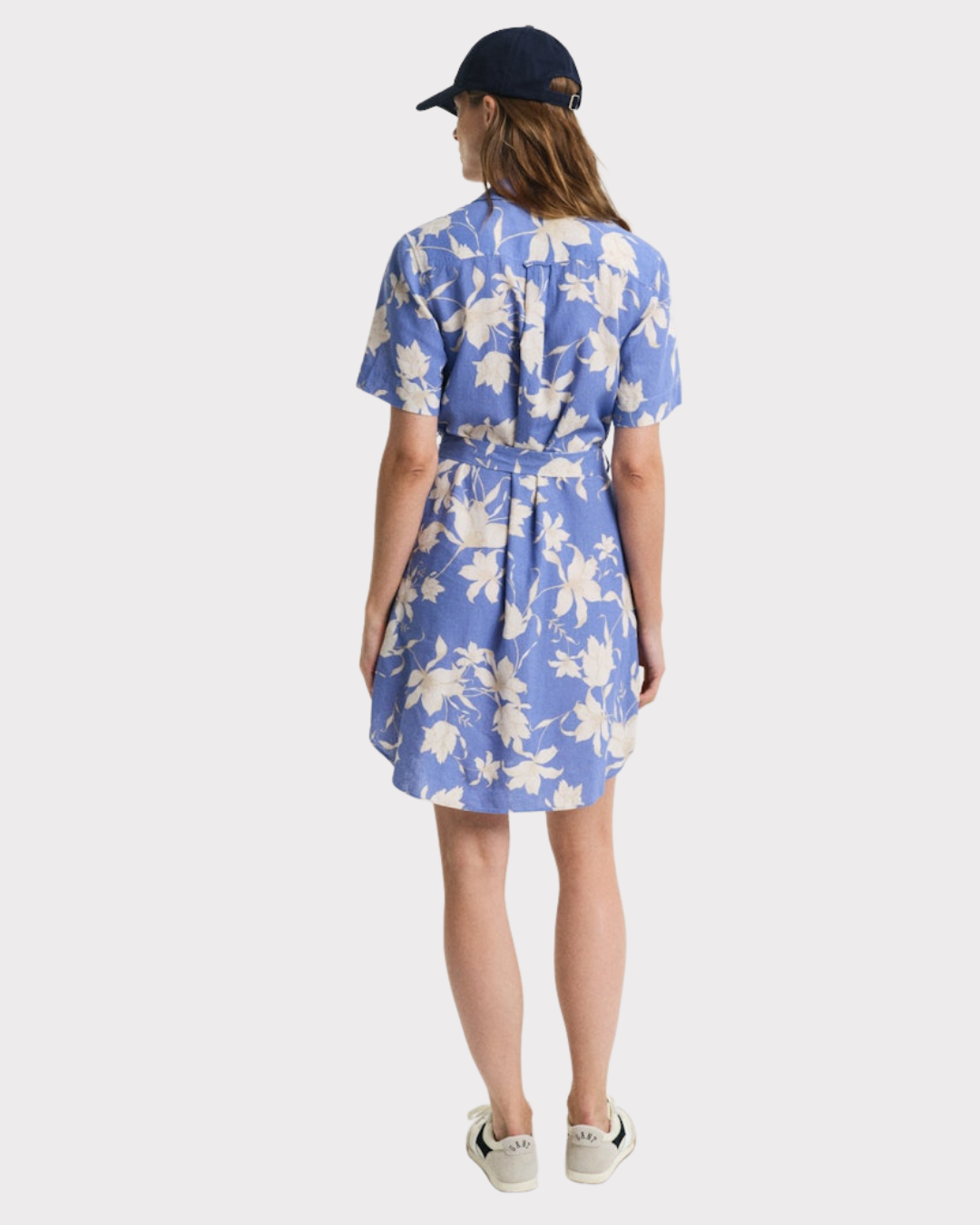 Reg linen floral print dress-Kjole-Gant-Aandahls