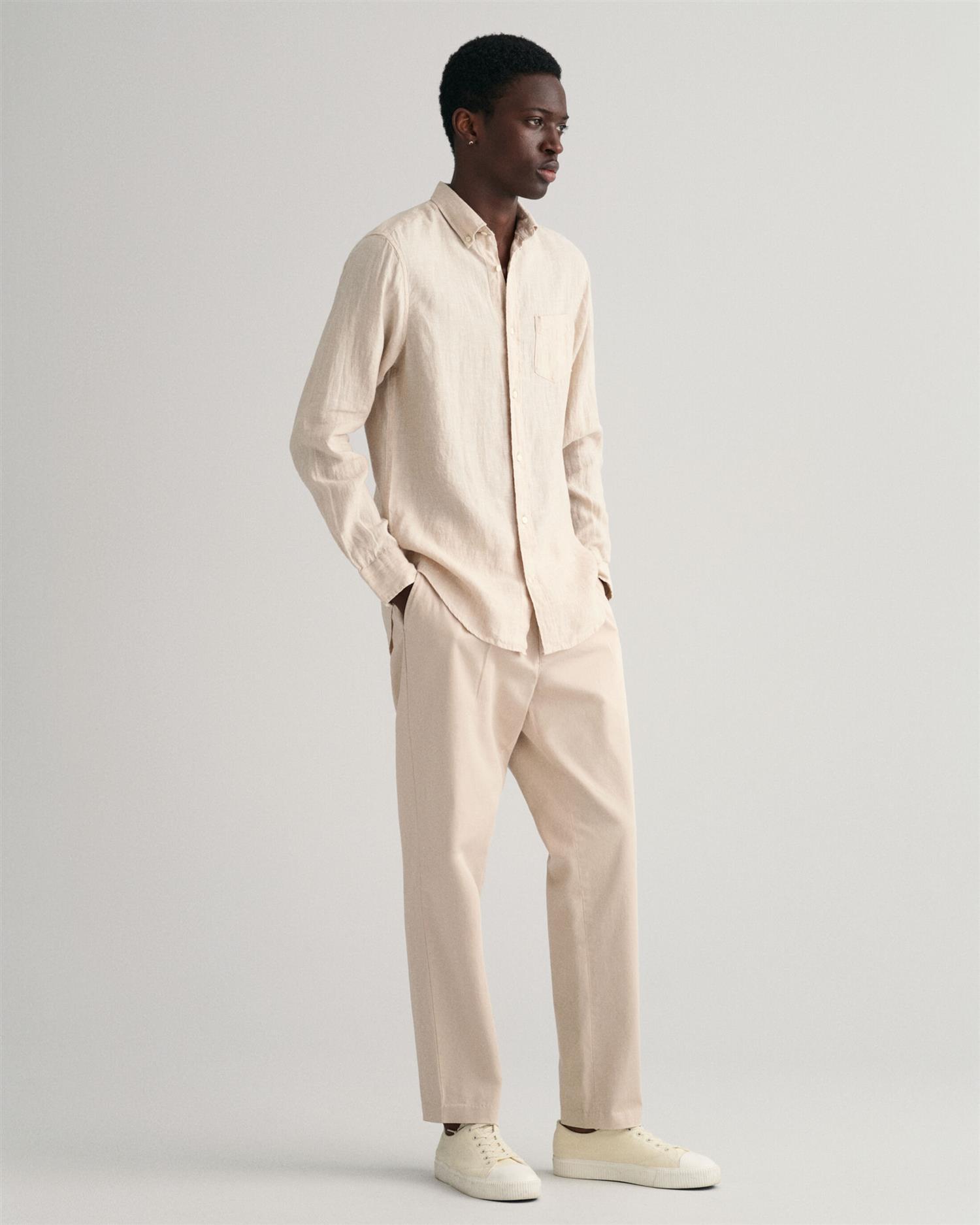 Reg linen shirt-Skjorter-Gant-Aandahls