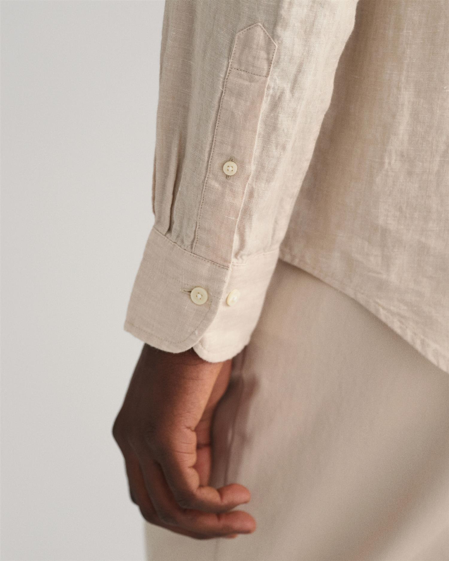 Reg linen shirt-Skjorter-Gant-Aandahls