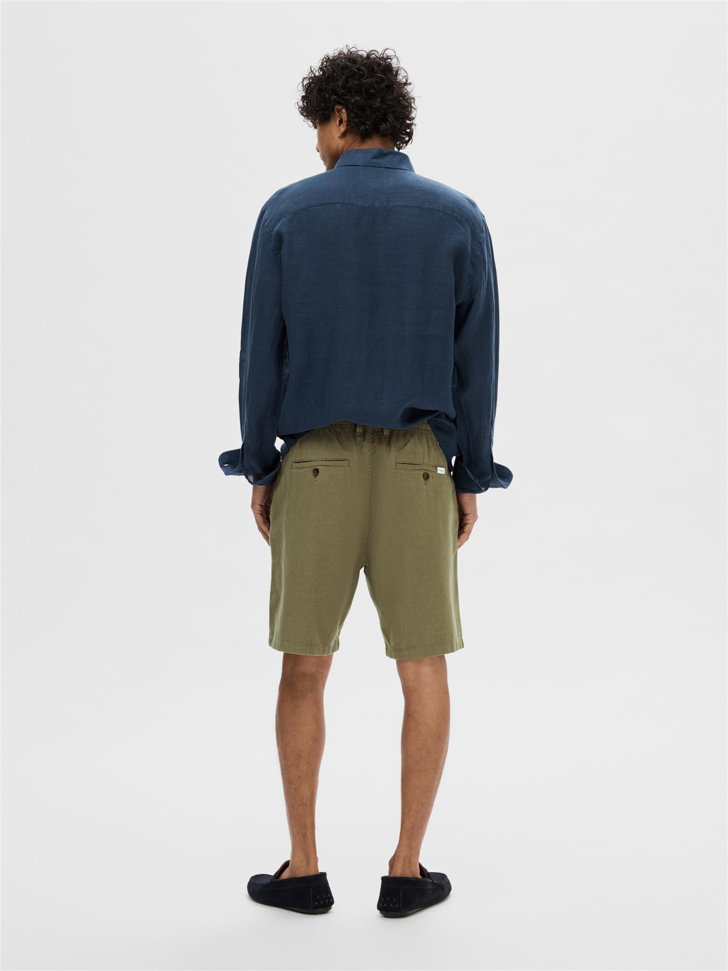 Regular-Brody Linen Shorts Noos-Shorts-Selected Homme-Aandahls