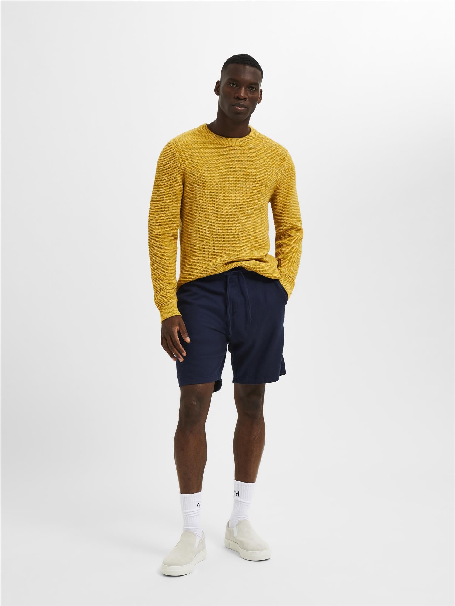 Regular-Brody Linen Shorts Noos-Shorts-Selected Homme-Aandahls