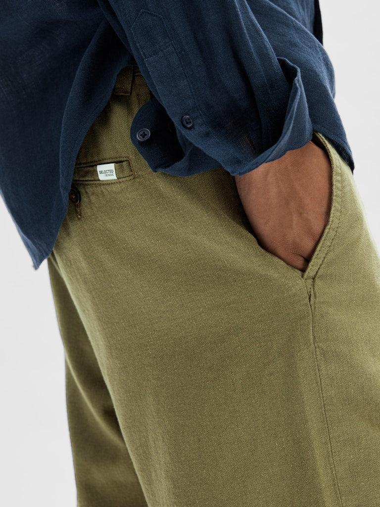 Regular-Brody Linen Shorts Noos-Shorts-Selected Homme-Aandahls