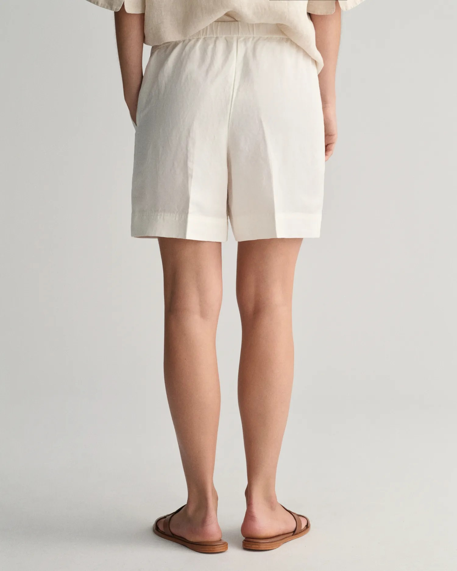Rel linen pull on shorts-Shorts-Gant-Aandahls