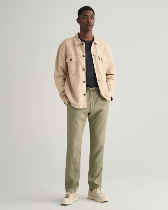 Relaxed Linen DS Pants-Bukser-Gant-Aandahls