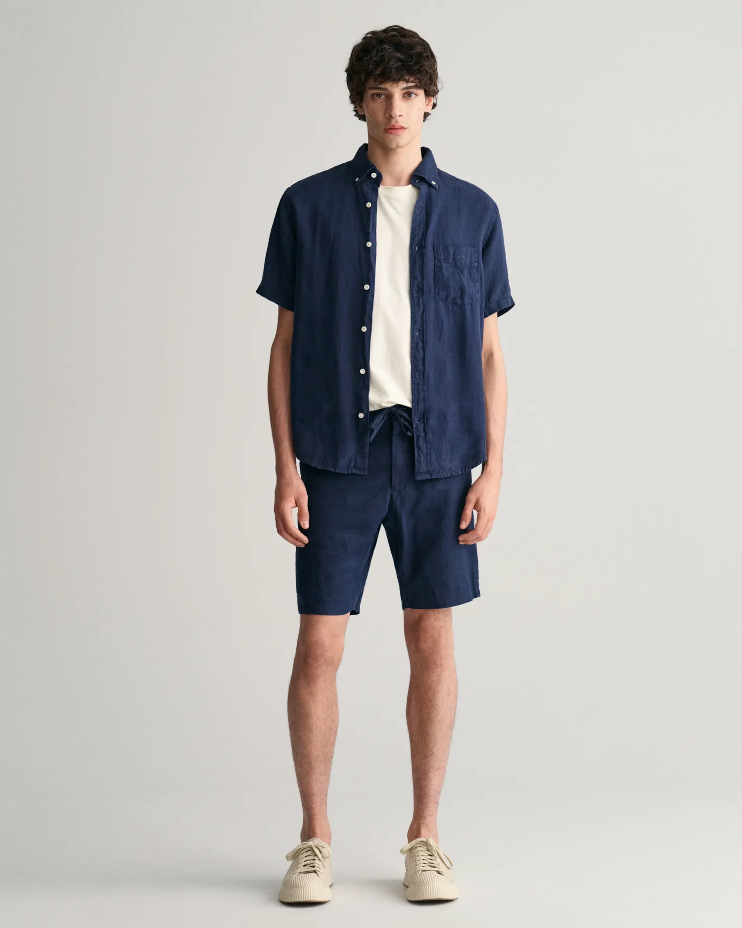 Relaxed Linen Ds Shorts-Shorts-Gant-Aandahls