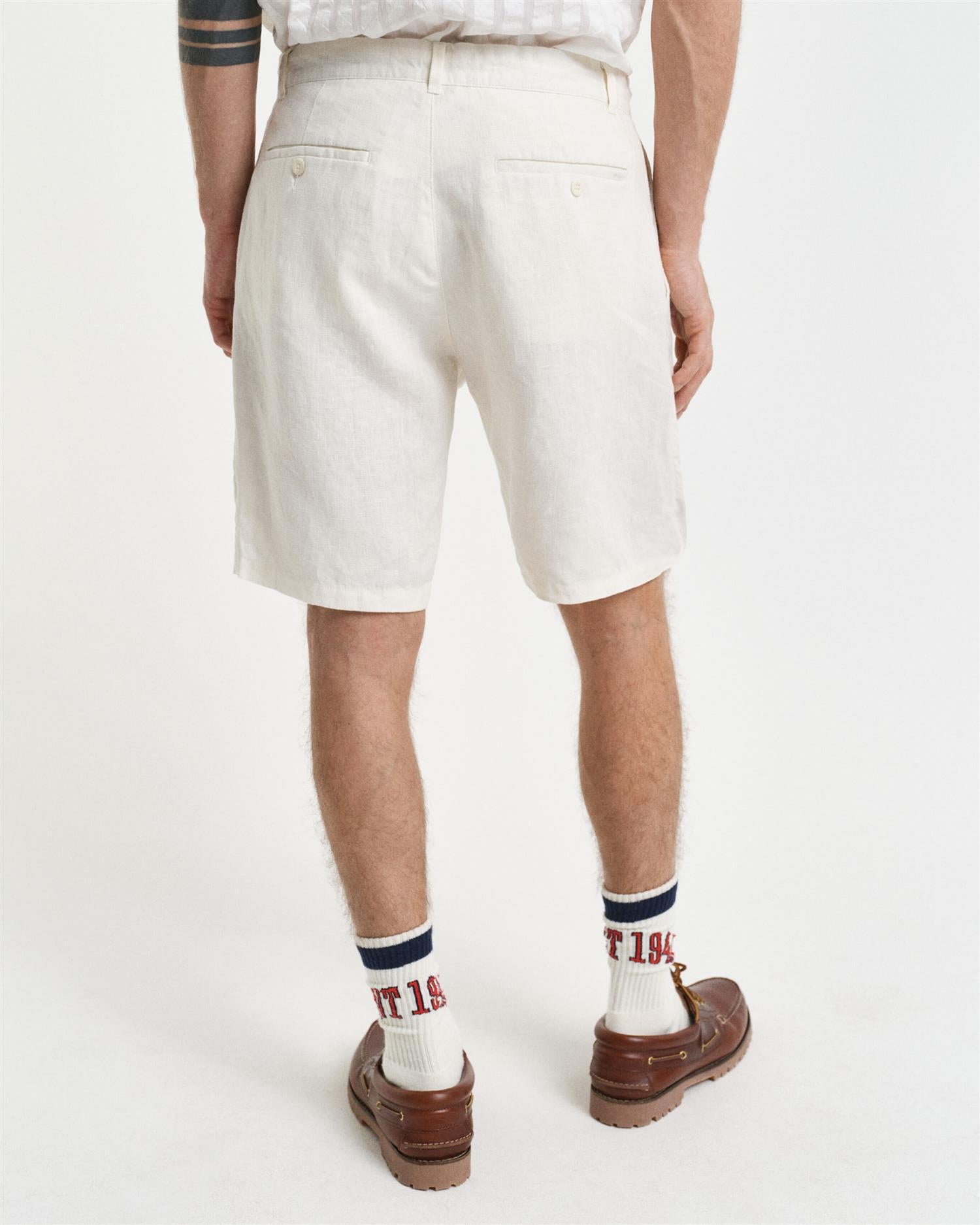Relaxed Linen Ds Shorts-Shorts-Gant-Aandahls