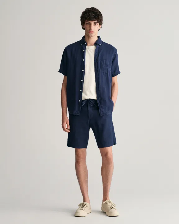 Relaxed Linen Ds Shorts-Shorts-Gant-Aandahls