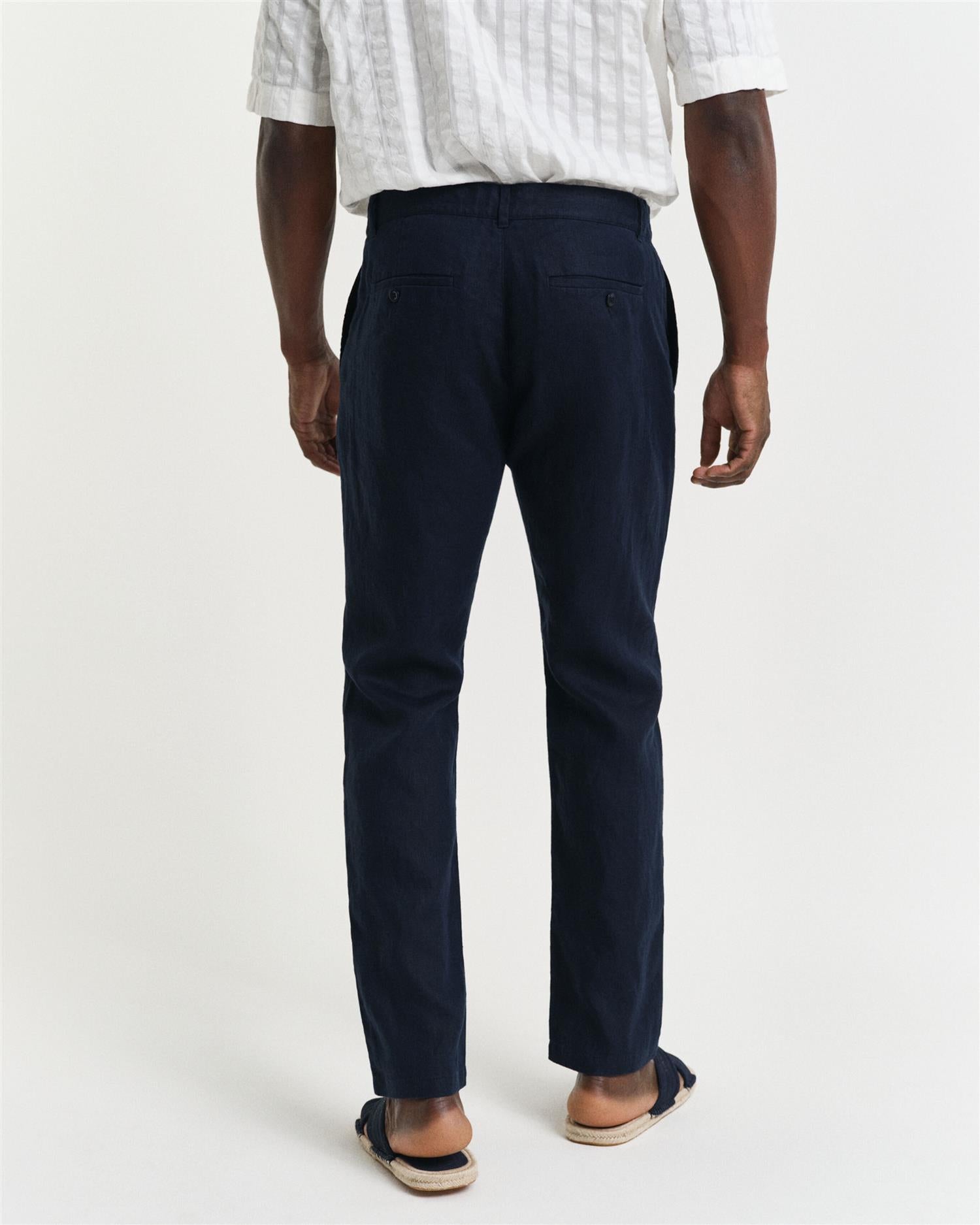 Relaxed Linen Pants-Bukse-Gant-Aandahls