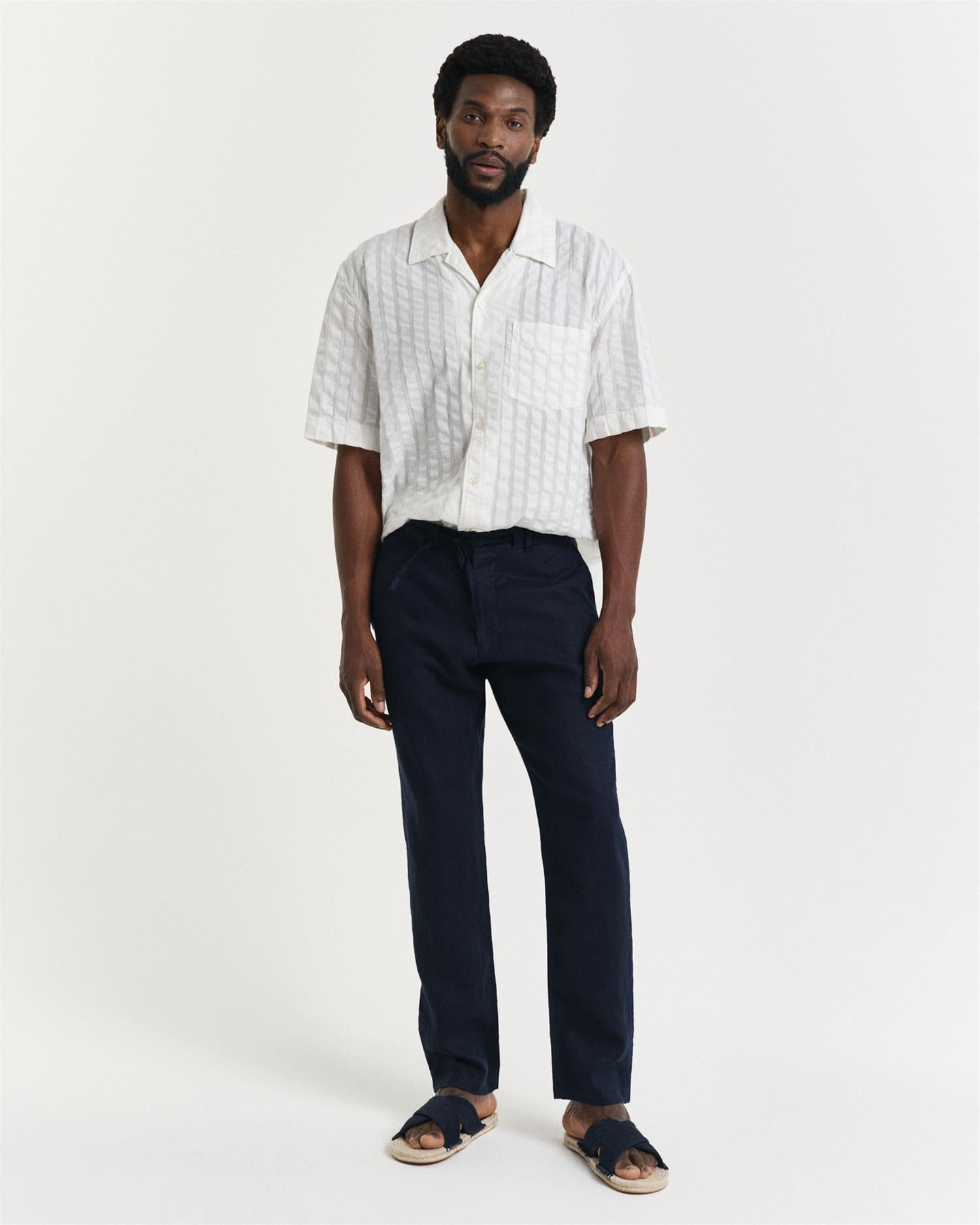 Relaxed Linen Pants-Bukse-Gant-Aandahls