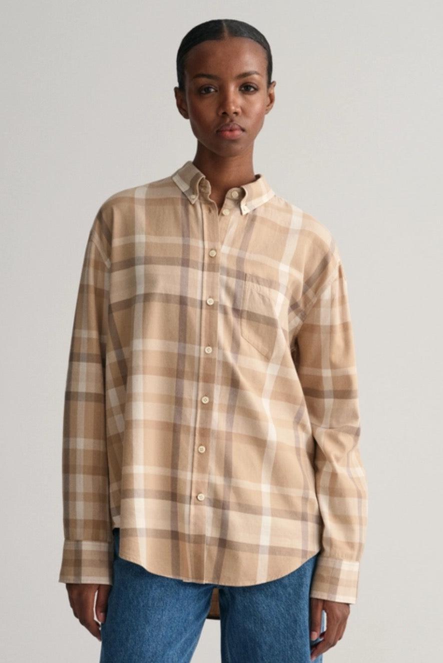 Relaxed checked flannel-Skjorte-Gant-Aandahls