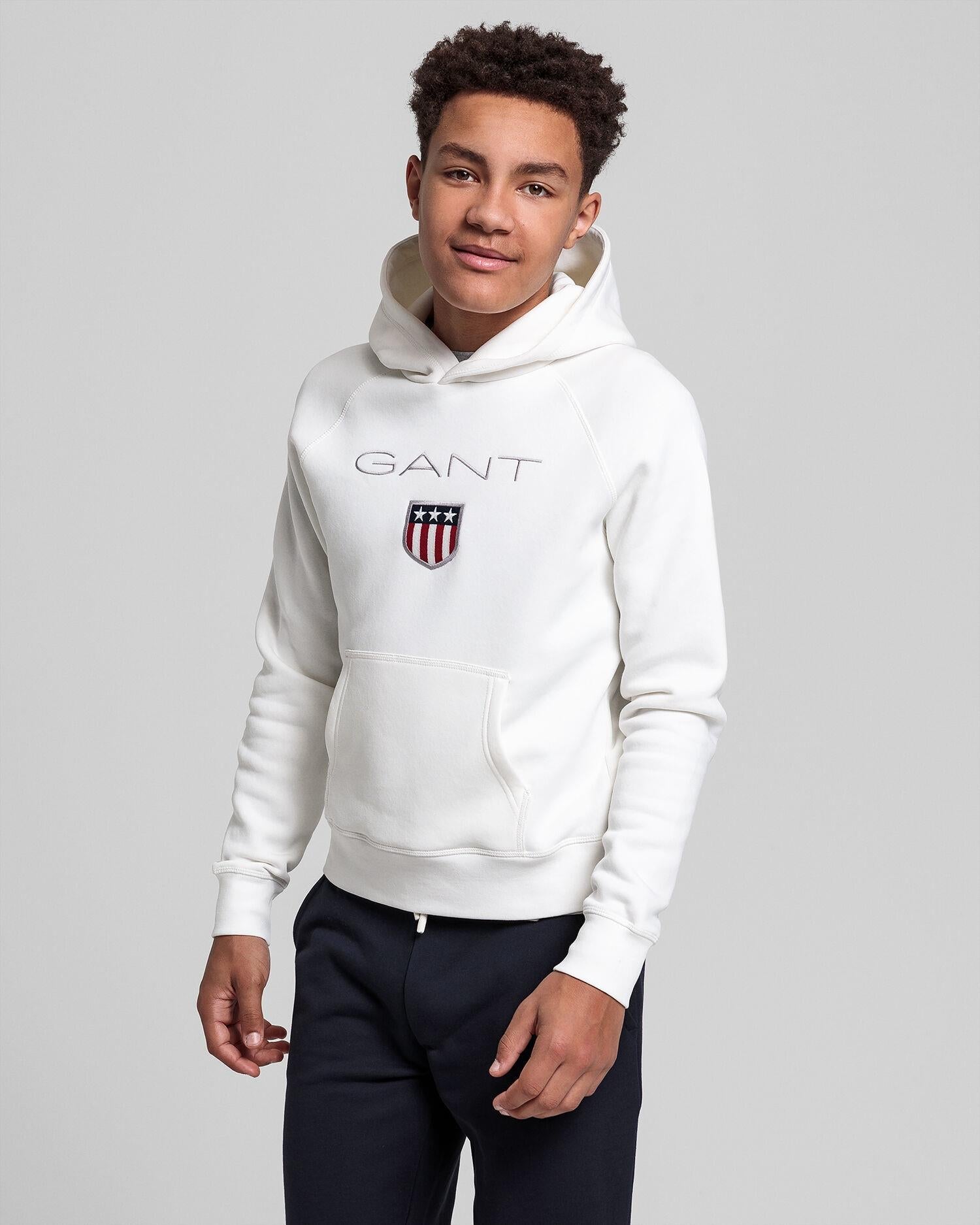 Retro shield hoodie-Genser-Gant-Aandahls