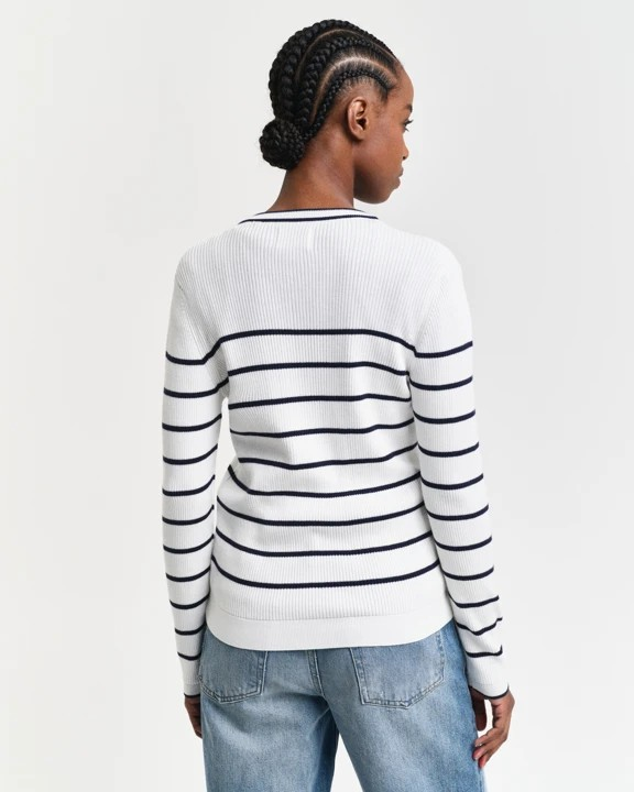 Ribbed breton cardigan-Cardigan-Gant-Aandahls