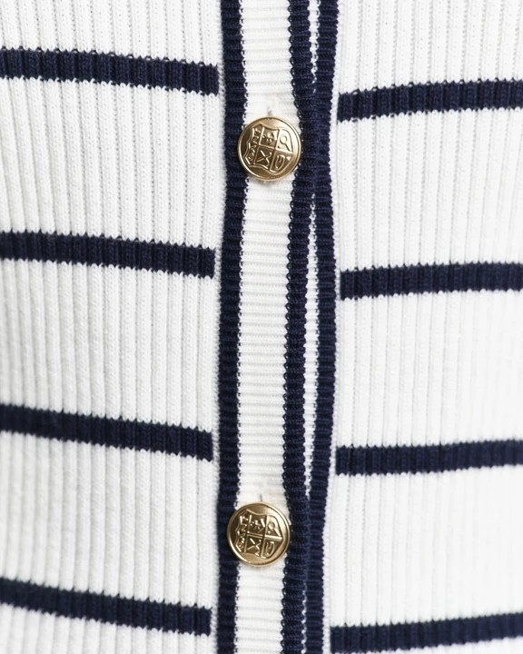 Ribbed breton cardigan-Cardigan-Gant-Aandahls