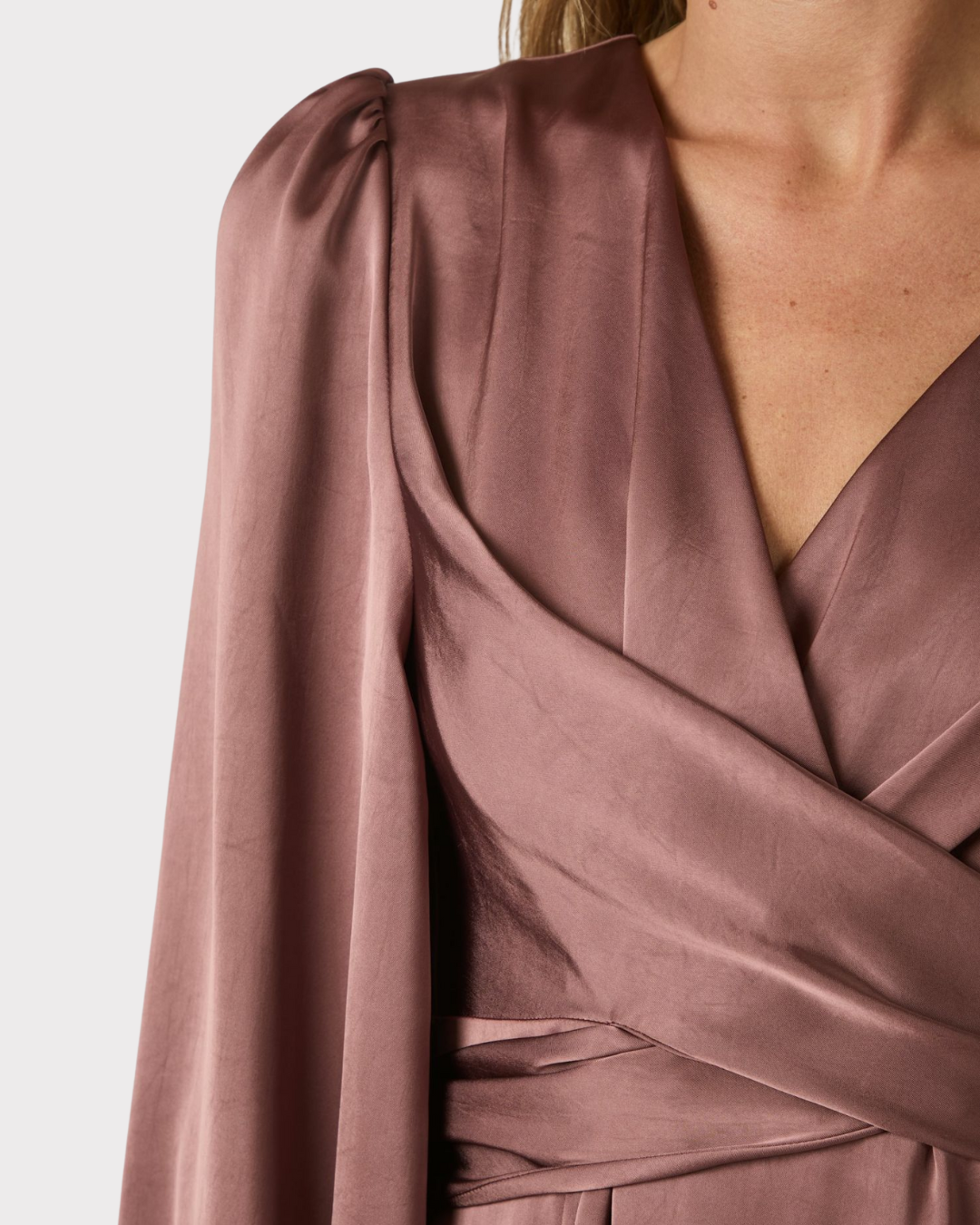 Rimini Heavy Sateen Dress-Kjole-Neo Noir-Aandahls