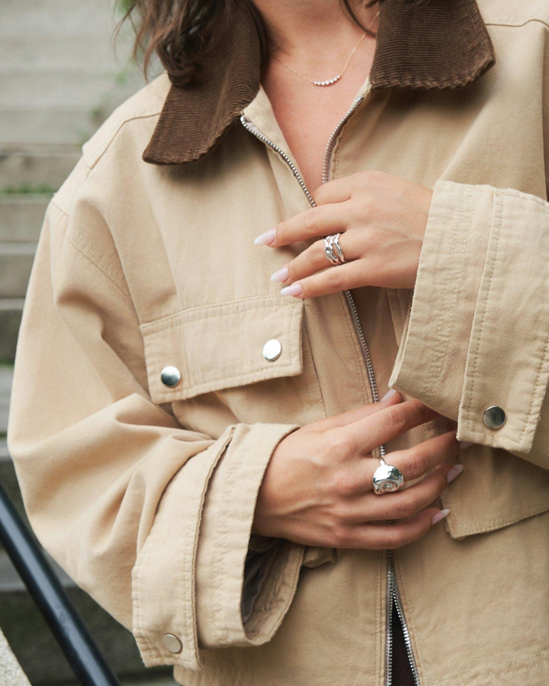 Rivera Canvas Boxy Jacket-Ytterjakker-Neo Noir-Aandahls