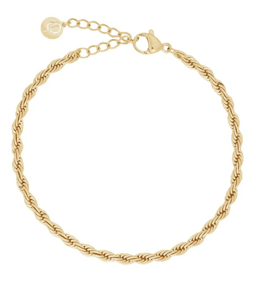 Rope Chain Bracelet Gold-Smykke-Edblad-Aandahls