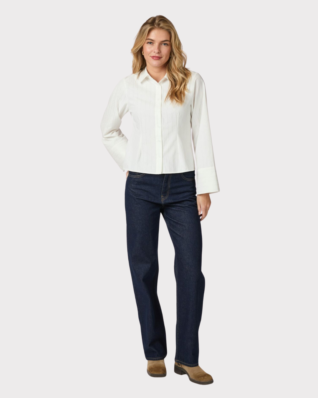 Rosa Solid Shirt-Skjorte-Neo Noir-Aandahls