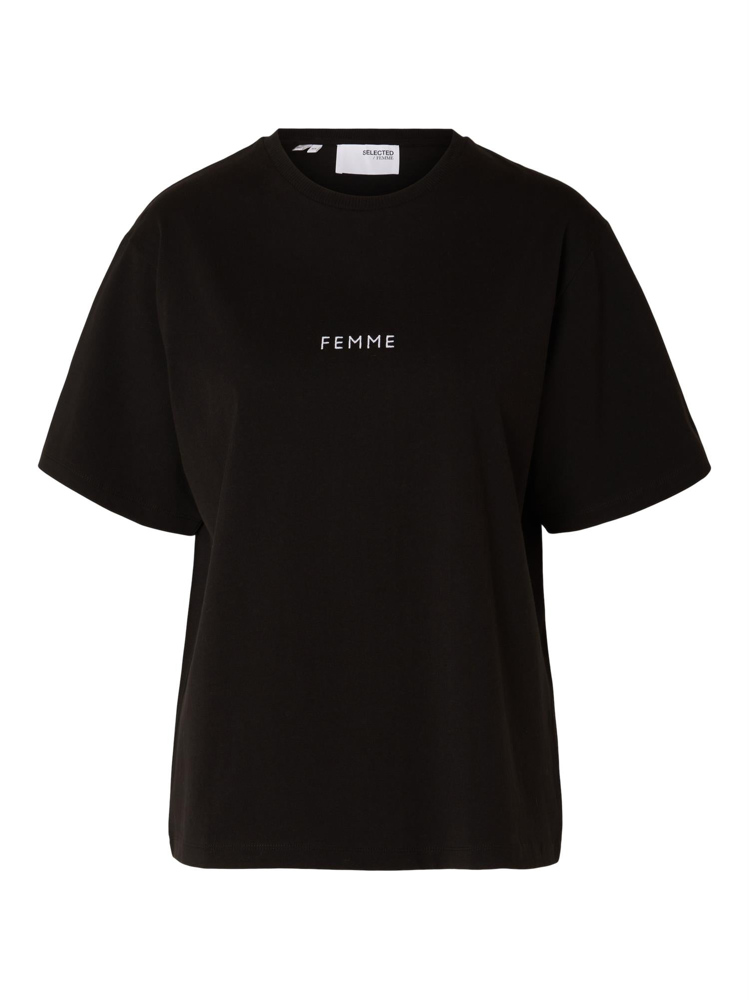 SFLlisa hankie ss o-neck tee-T-shirt-Selected Femme-Aandahls