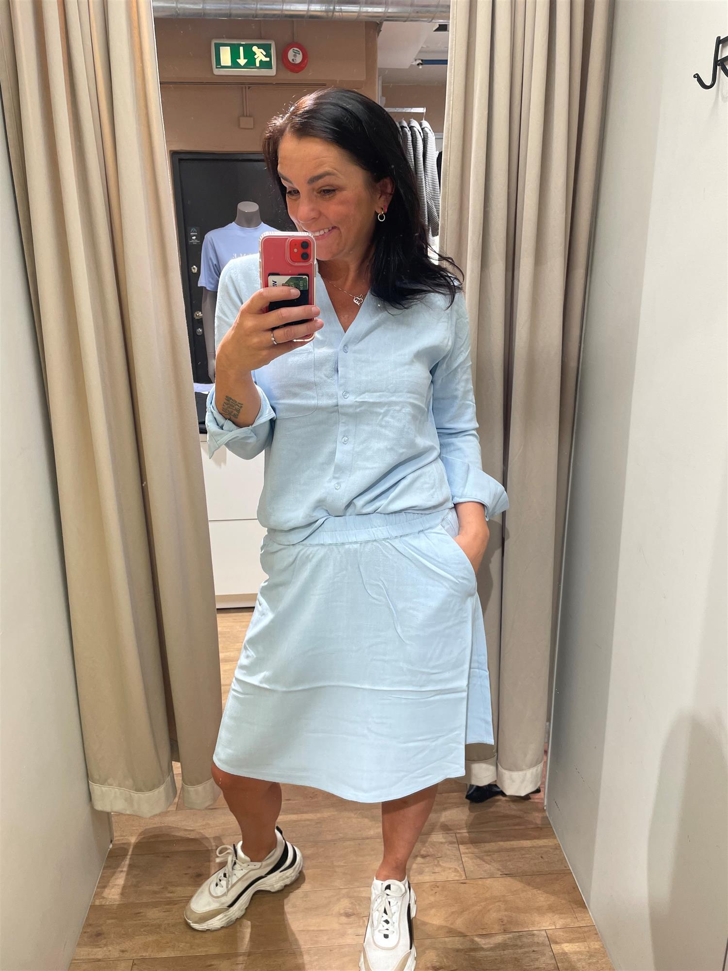 SLFIDA-SONJA MW SHORT SKIRT D2-Skjørt-Selected Femme-Aandahls