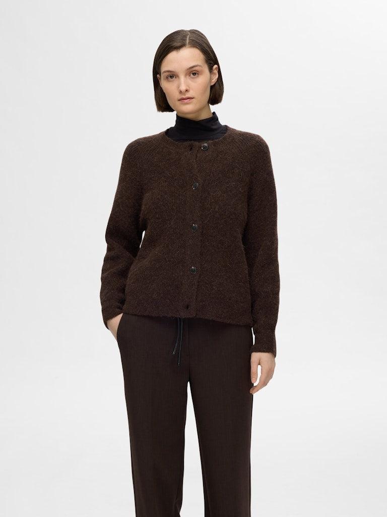 SLFLULU LS KNIT SHORT CARDIGAN NOOS-Strikk-Selected Femme-Aandahls