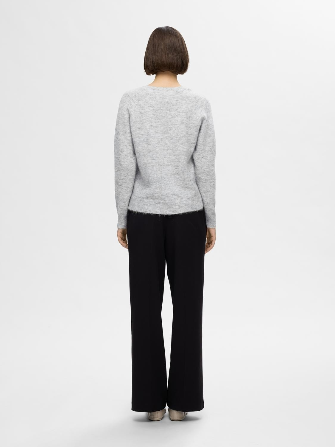 SLFLULU NEW LS KNIT V-NECK B NOOS-Strikk-Selected Femme-Aandahls