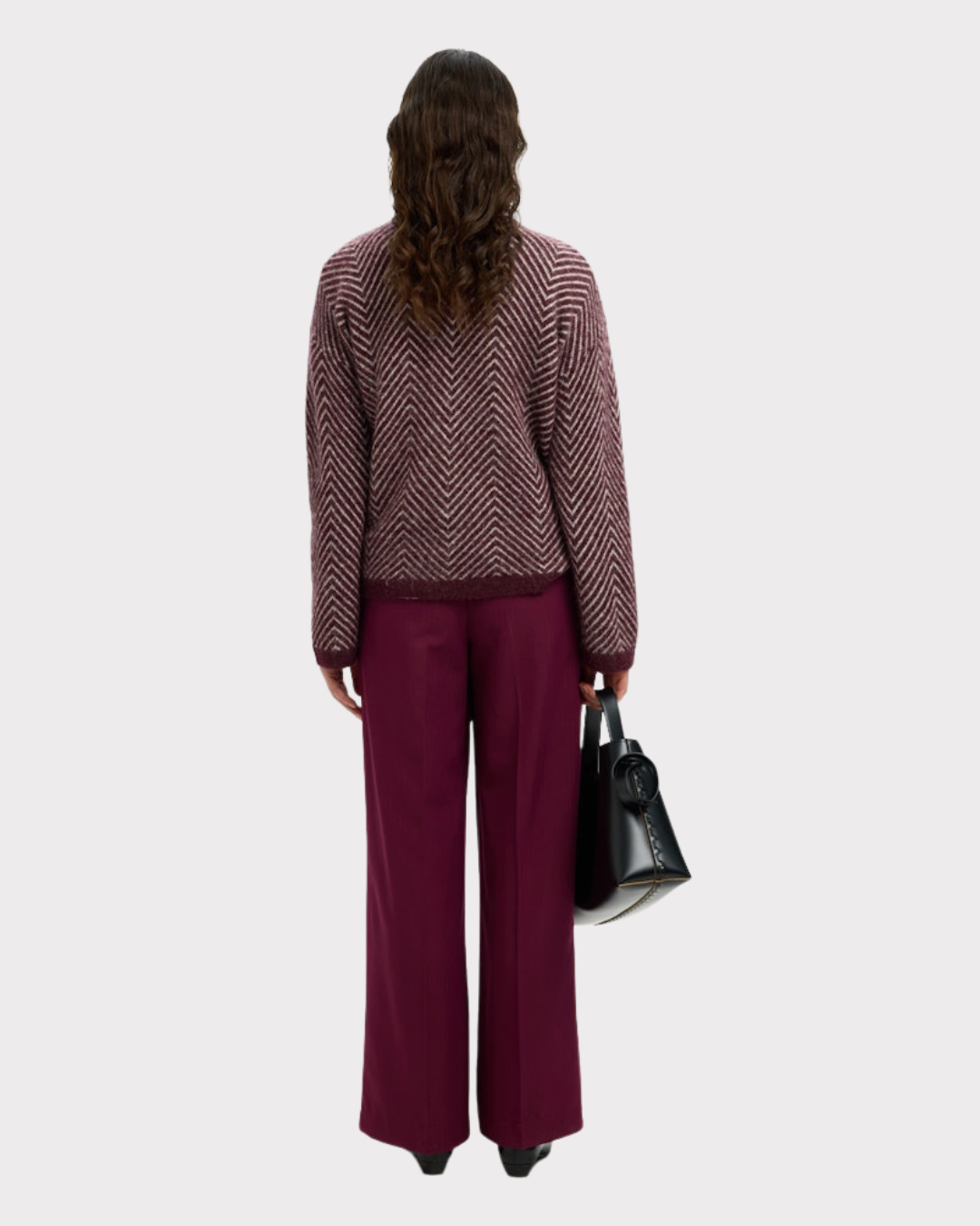 SLFLulu HERRINGBONE KNIT-Strikk-Selected Femme-Aandahls