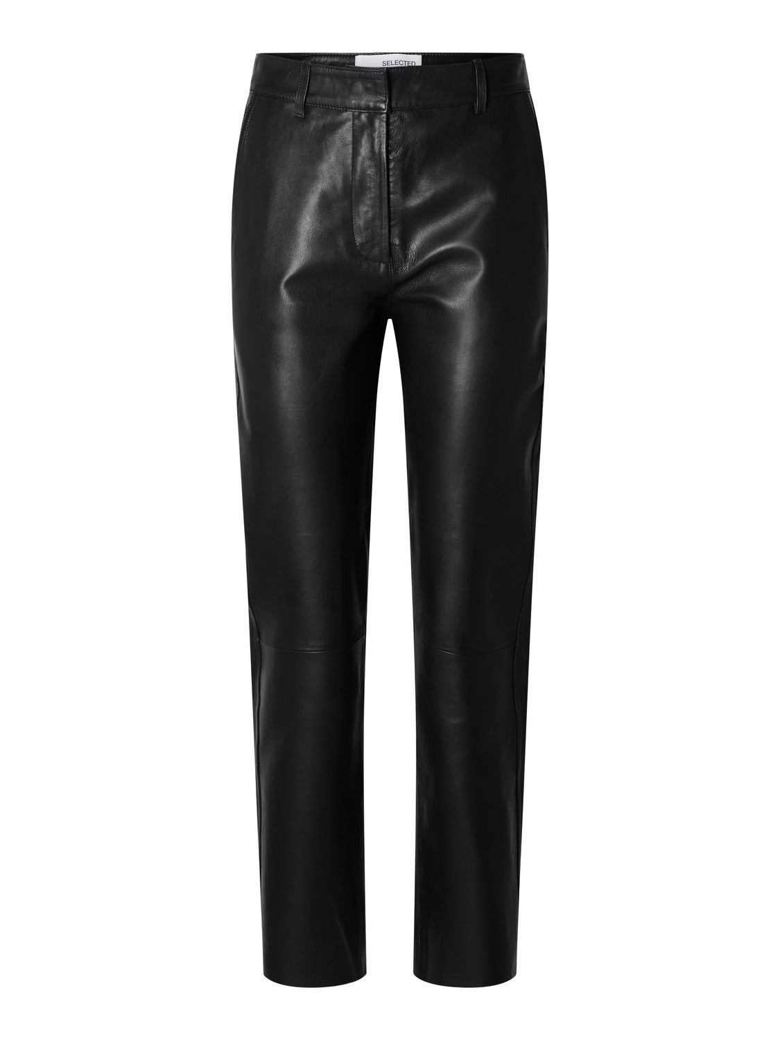 SLFMARIE MW LEATHER PANTS B NOOS-Bukser-Selected Femme-Aandahls