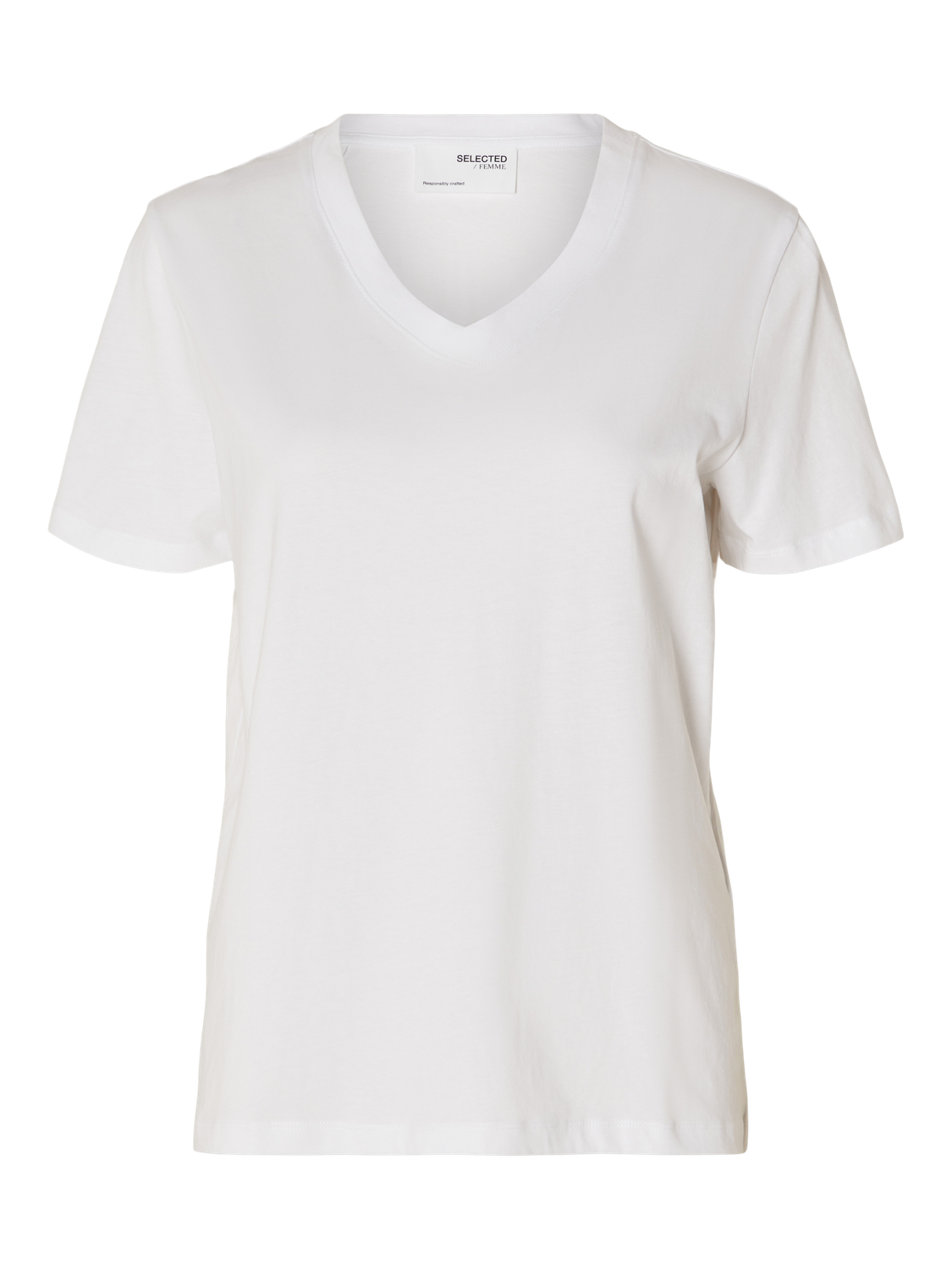 SLFMYESSENTIAL SS V-NECK TEE NOOS-T-shirt-Selected Femme-Aandahls
