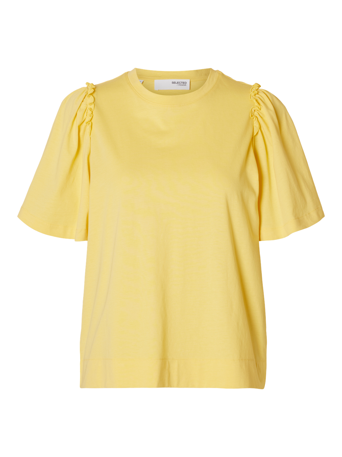 SLFPenlope 2/4 RUFFLE TEE NOOS-T-shirt-Selected Femme-Aandahls