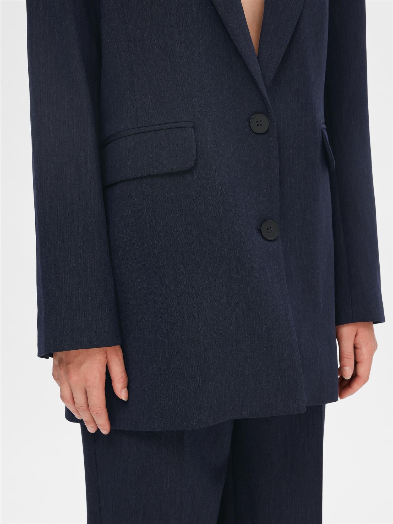 SLFRITA LS Relaxed blazer D SAP MEL NOOS-Blazer-Selected Femme-Aandahls
