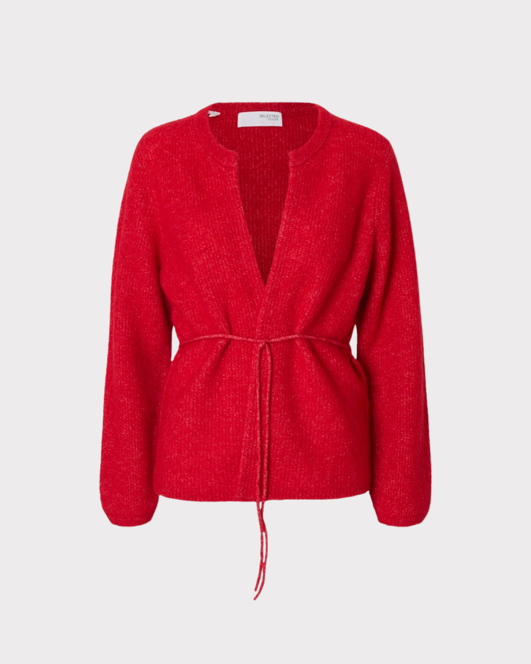 SLFSia RAS LS KNIT BELT CARDIGAN-Strikk-Selected Femme-Aandahls