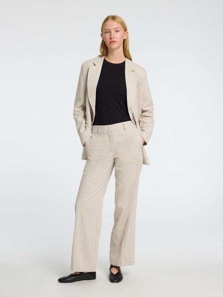 SLFTANIA-RITA MW WIDE PANT NOOS-Bukser-Selected Femme-Aandahls