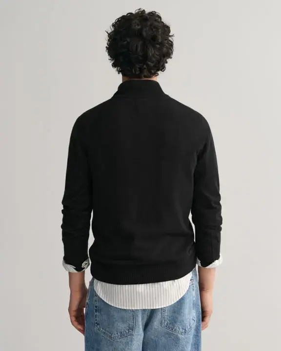 SUPERFINE LAMBSWOOL HALF ZIP-Strikk-Gant-Aandahls