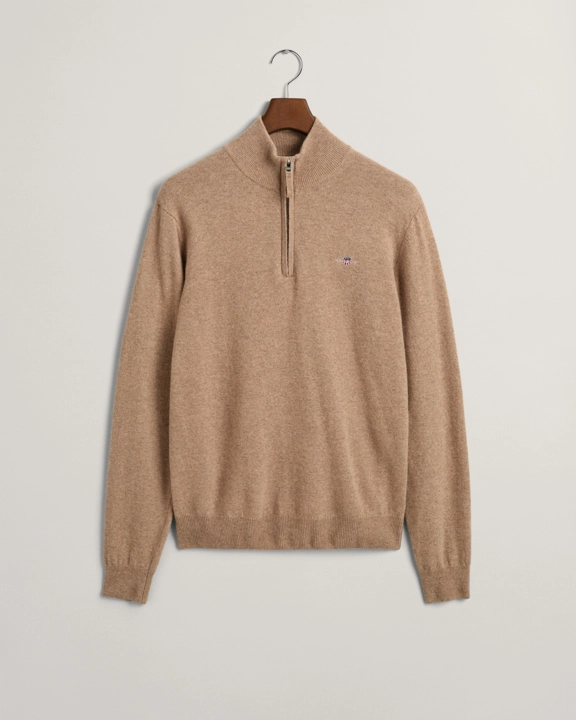 SUPERFINE LAMBSWOOL HALF ZIP-Strikk-Gant-Aandahls