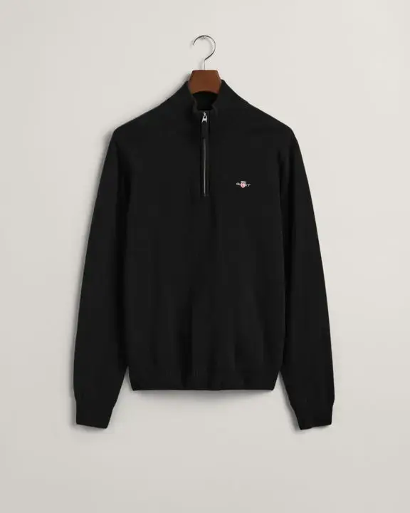 SUPERFINE LAMBSWOOL HALF ZIP-Strikk-Gant-Aandahls