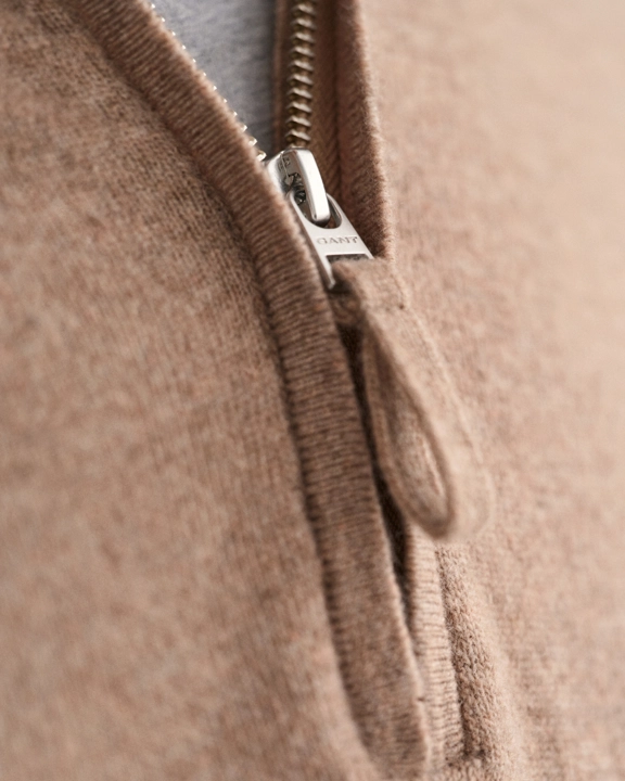 SUPERFINE LAMBSWOOL HALF ZIP-Strikk-Gant-Aandahls