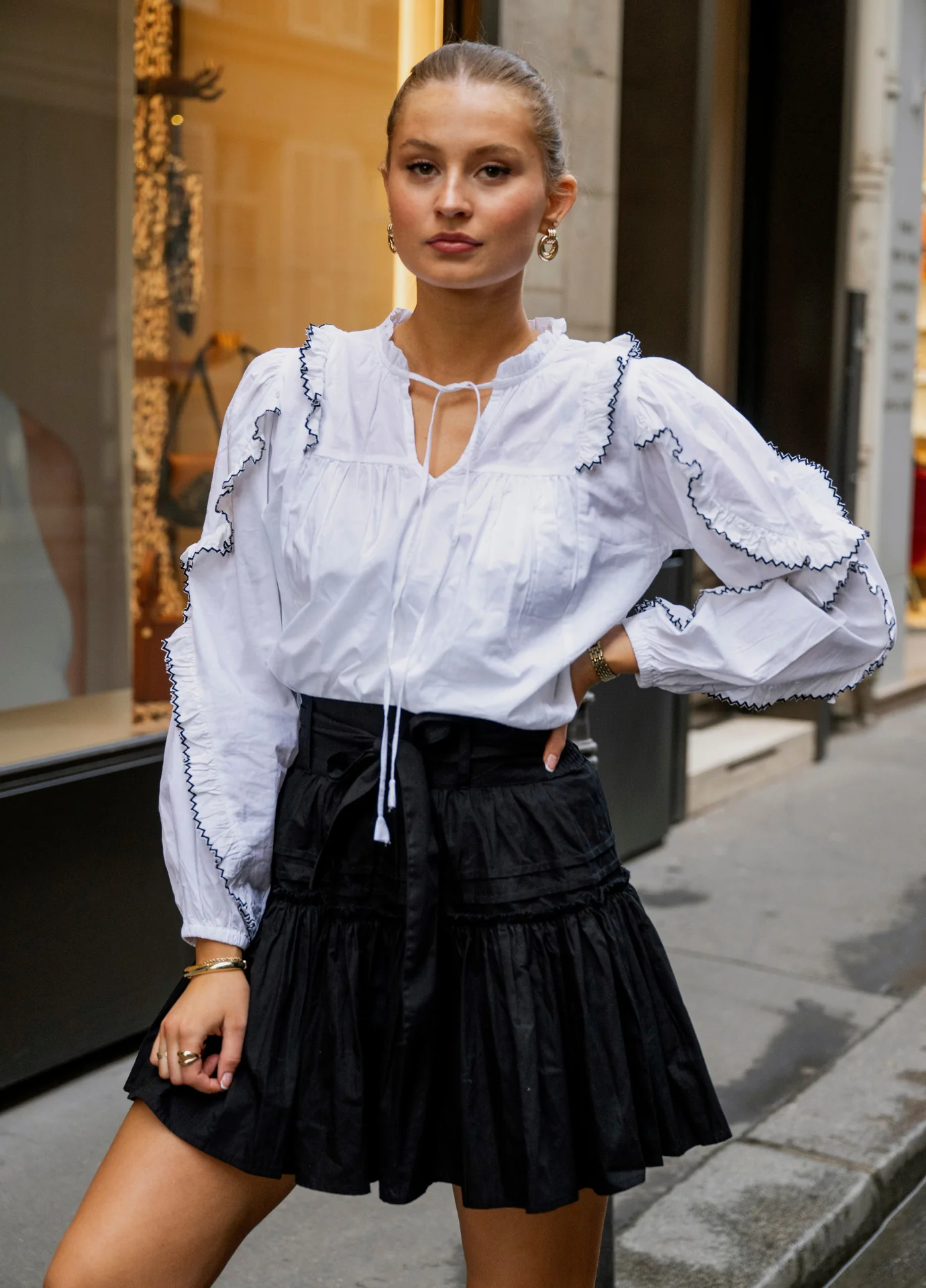 Sabina Blouse-Bluser-MISSMAYA-Aandahls