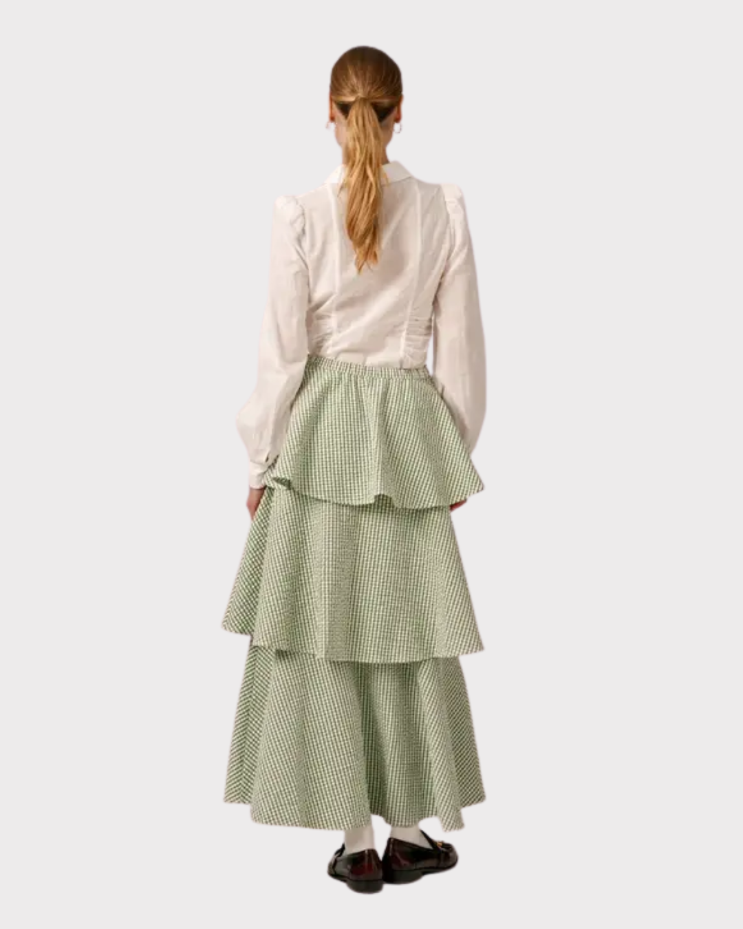 Seersucker Skirt-Skjørt-ByTimo-Aandahls