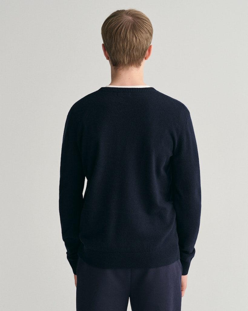 Shield Lambwool C-neck-Strikk-Gant-Aandahls
