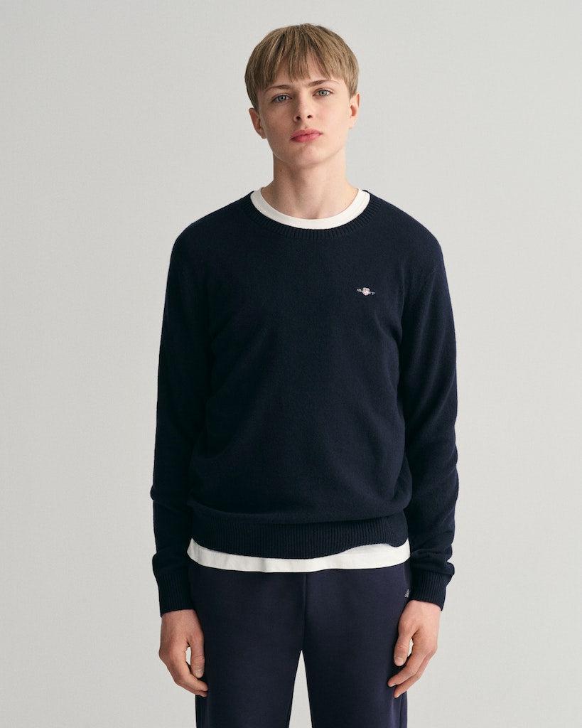 Shield Lambwool C-neck-Strikk-Gant-Aandahls