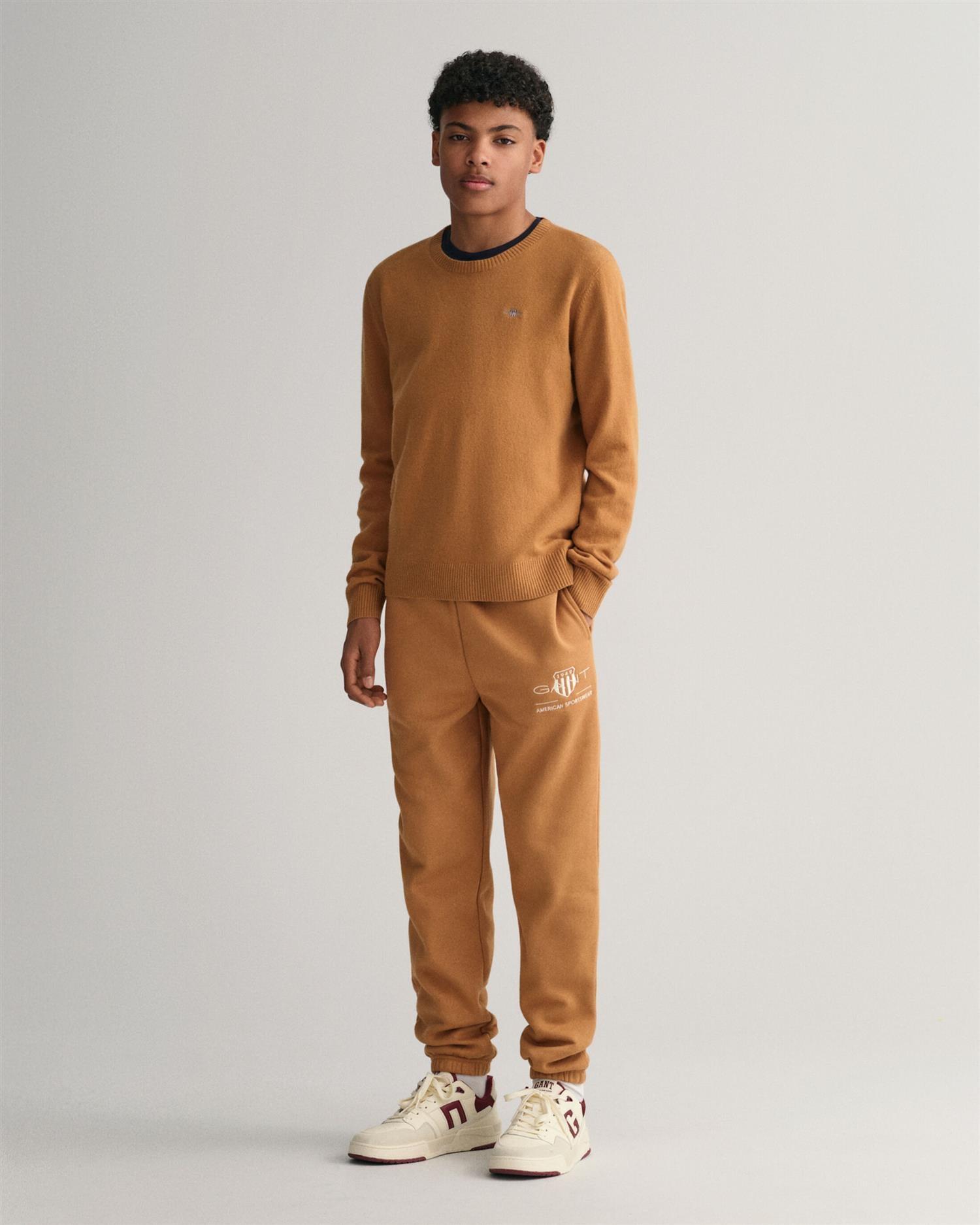 Shield lambswool C-neck-Strikk-Gant-Aandahls