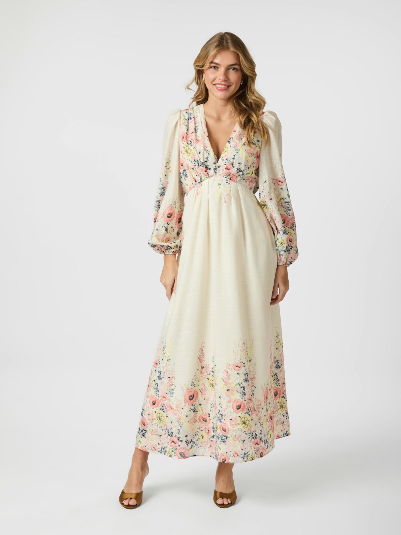 Silfi Flower Print Dress-Kjole-Neo Noir-Aandahls